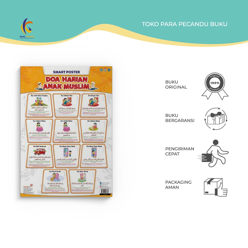 Poster Anak - Smart Poster Doa Harian Anak Muslim - Redaksi Ruang Kata - Ruang Kata - Bukukaluku