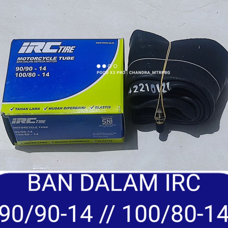 Ban Dalam IRC 90/90 100/80 Ring 14 Belakang Beat vario 110 125 scoopy lama spacy old Original