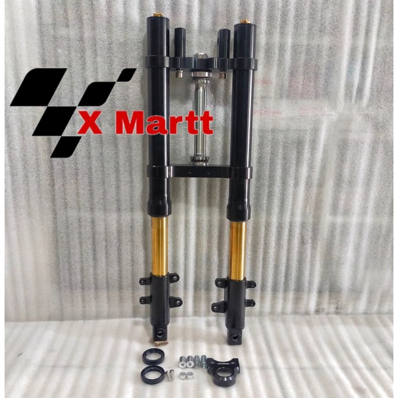 Up Side Down / Shock Depan USD Yamaha Vixion / Byson / Scorpio Rideit Gold Series / Hitam As Gold Fu