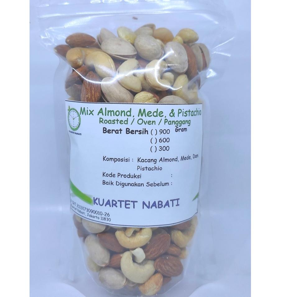 

Terbaik 300gr Roasted Almond - Mede / Cashew - Pistachio - Panggang / Oven murah