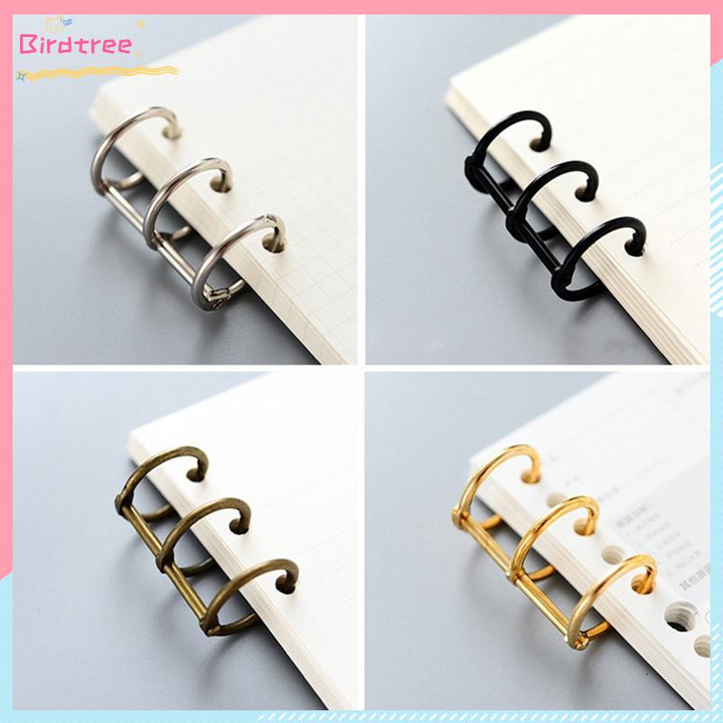 

[Readystock❤️COD]1 Piece 3Hole Metal Clip Book Rings Loose-leaf Binder- BS