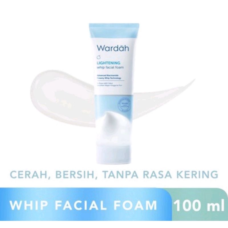 NEW WARDAH LIGHTENING &amp; PERFECT BRIGHT CREAMY FOAM TUBE 100ML // SABUN CUCI MUKA WARDAH