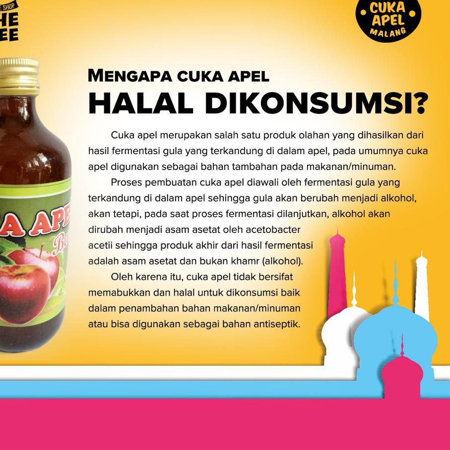 

READY ✅Cuka Apel Malang 1 Lt herbal Batu organik jerawat kolesterol asam urat lambung diet cider vinegar|KD6