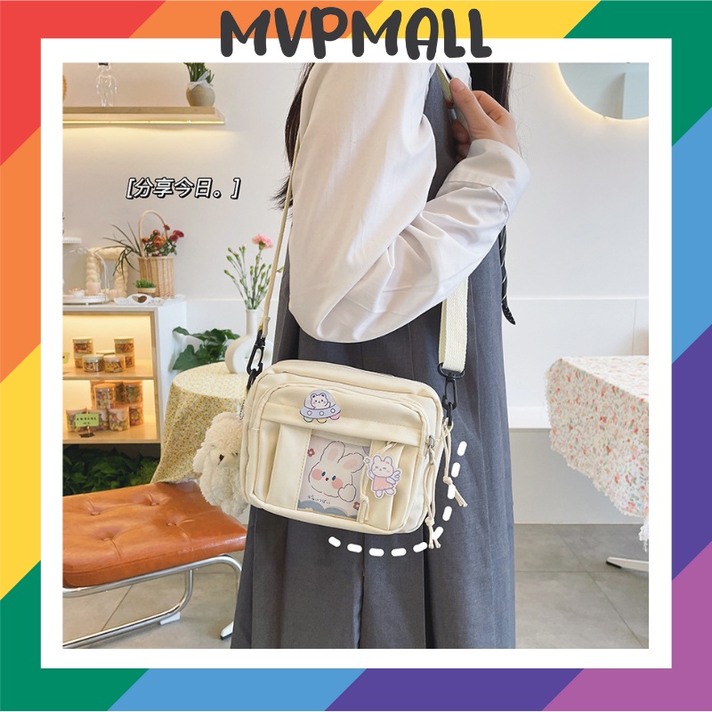 [BISA COD] S9999 Tas Canvas Tas Selempang Wanita Korea Sling Bag Perempuan Tahan Air Stylish