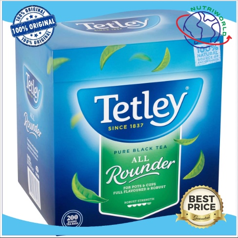 

Tetley All Rounder Tagless Tea Bags 200 pack