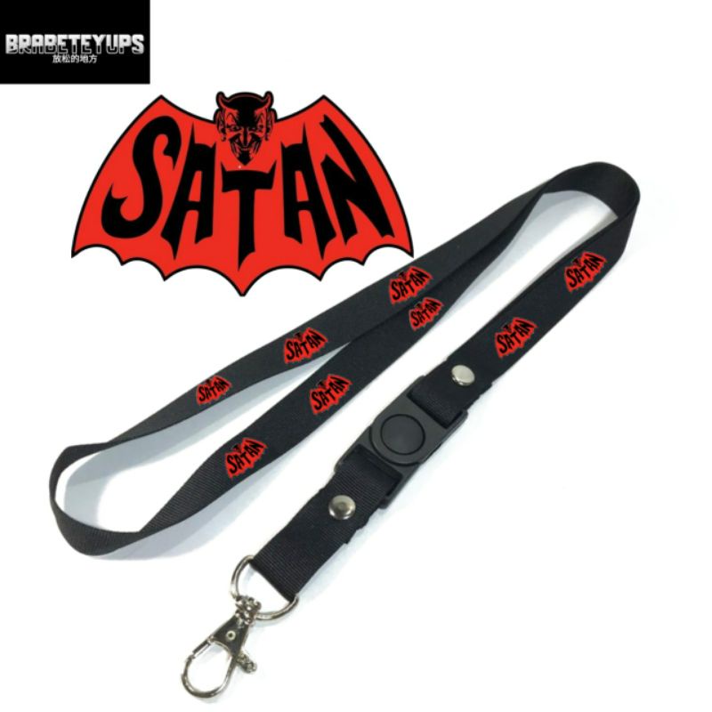 

lanyard SATAN / tali lanyard gantungan leher name tag id card / pods / brand lokal