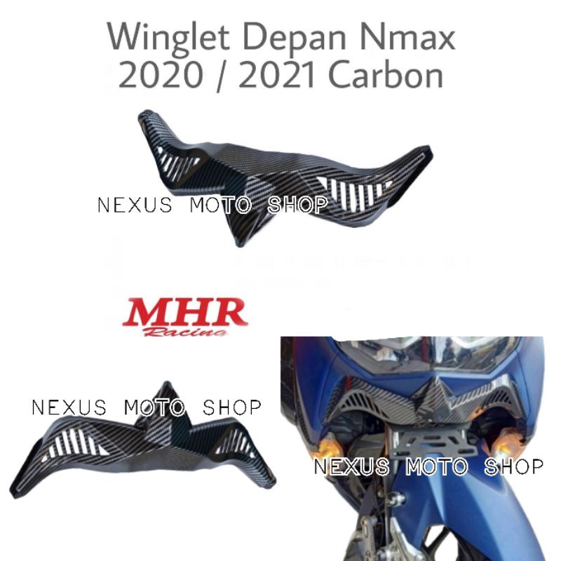 winglet carbon nmax new winglet sayap depan winglet mhr nmax connected