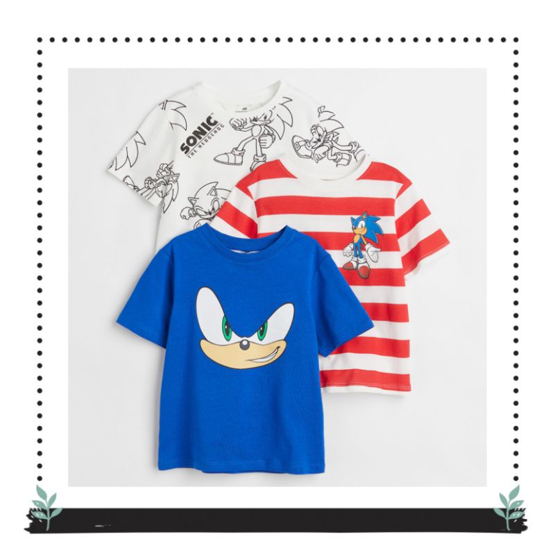 KAOS ANAK HNM / BAJU ANAK LAKI-LAKI / SONIC / HM BOYS TEE 07