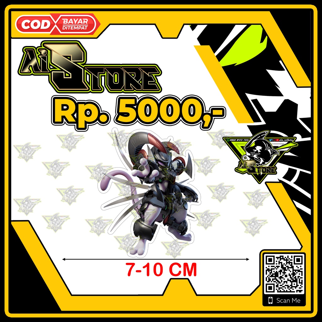 Stiker Mewtwo Armored