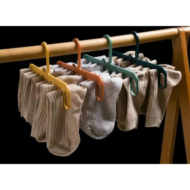 ♫ Megata ♫ A226 Magic Hanger Gantungan Baju Organizer 9 Lubang Untuk Pakaian Handuk Serbaguna