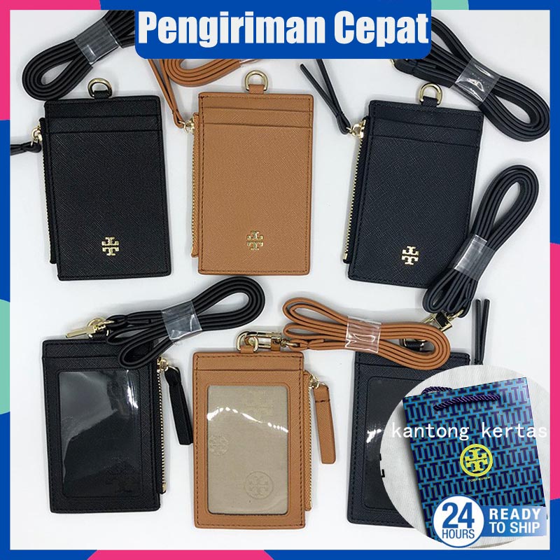 

(RESTOCK) TORY BURCH ID CARD | NAME TAG Slide Zip CardHolder Lanyard