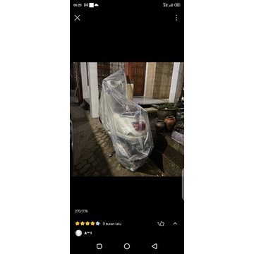 Sarung Cover Transparan Motor VESPA LX SPRINT NMAX PCX AEROX ADV Universal