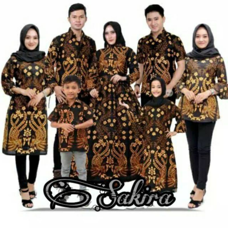 couple batik keluarga seragaman sarimbit batik keluarga motif elegan