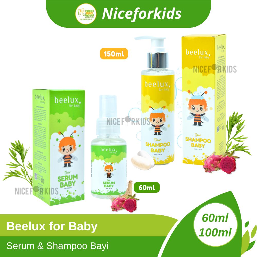 Beelux Baby Hair Shampoo &amp; Serum Penyubur &amp; Penumbuh Rambut Bayi dan pelebat rambut anak