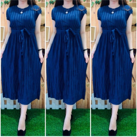 LANGSUNG KIRIM DRESS PLISKET PREMIUM  VALEN / DRESS MURAH/ DRESS TERBARU/DRESS  TERKINI