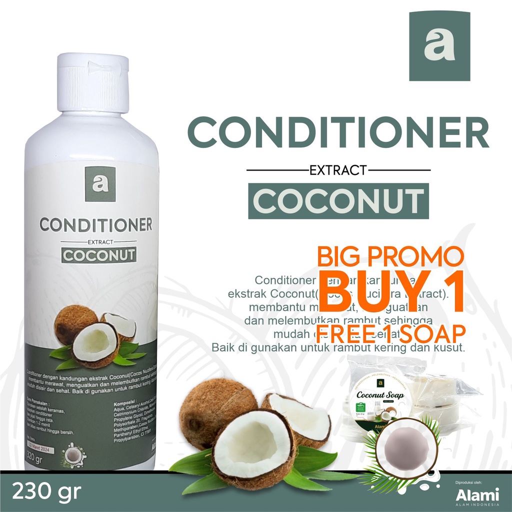 Conditioner Vco Coconut kelapa 250 gr | Alami Alam Indonesia