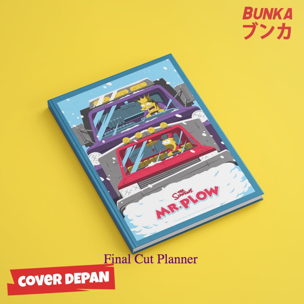

Notebook Film The Simpsons MR Plow Hardcover A5 Buku Tulis Catatan Murah Note Agenda Planner .