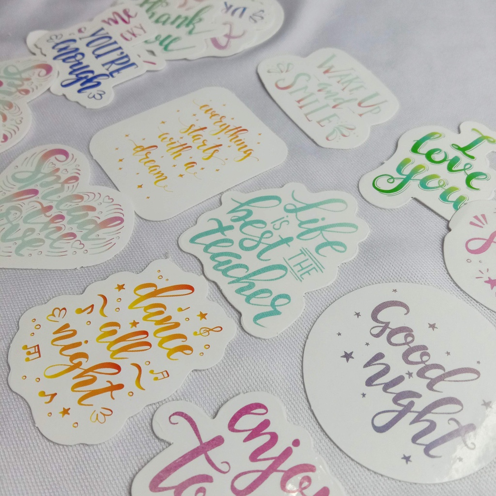 

STICKER VINTAGE COLORFULL WORDS | STIKER SCRAPBOOK | STIKER AESTHETIC