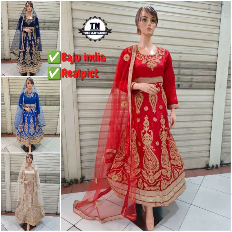 GAUN PENGANTIN INDIA | BAJU PENGANTIN INDIA | GAUN INDIA MUSLIM | BAJU INDIA | DRESS WEDDING INDIA