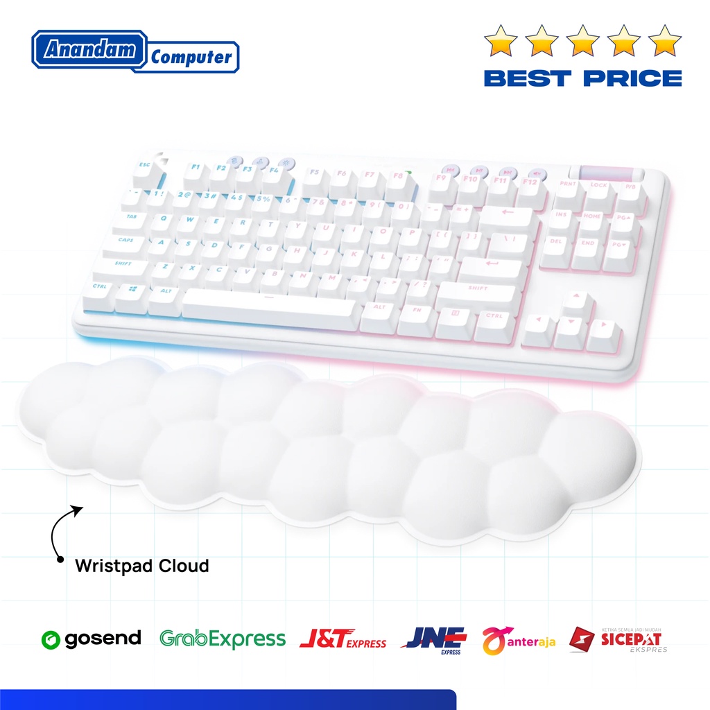 Logitech G715 Keyboard Gaming Wireless Bluetooth TKL RGB - Linear