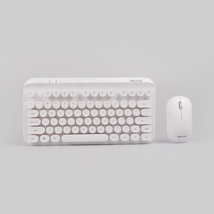 Rexus Keyboard Mouse Wireless Km9 Combo
