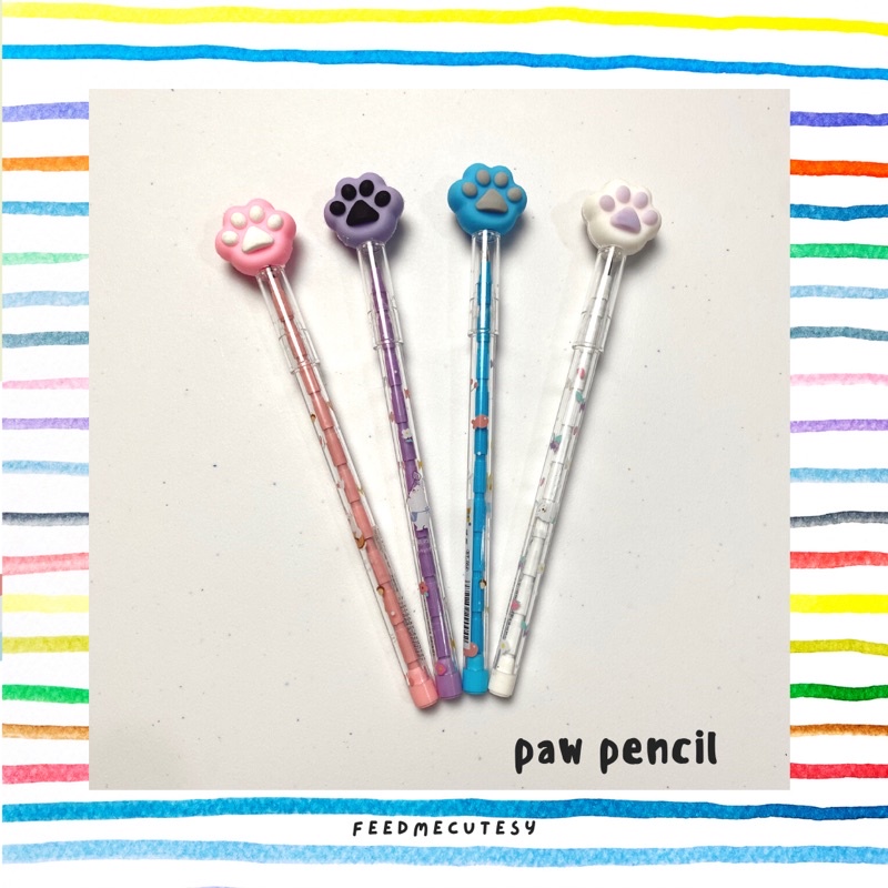 

paw pencil | Feedmecutesy | atk alat tulis lucu anak import