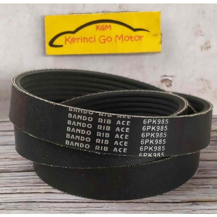 BANDO VAN BELT 6PK 985 RIB BELT TALI KIPAS 6PK-985 FAN BELT ALUR