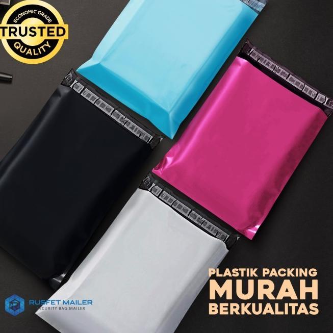 

PLASTIK PACKING OLSHOP POLYMAILER / POLIMAILER RUSFET ECO VARIAN 20x30 - 20CM x 30CM, Hitam