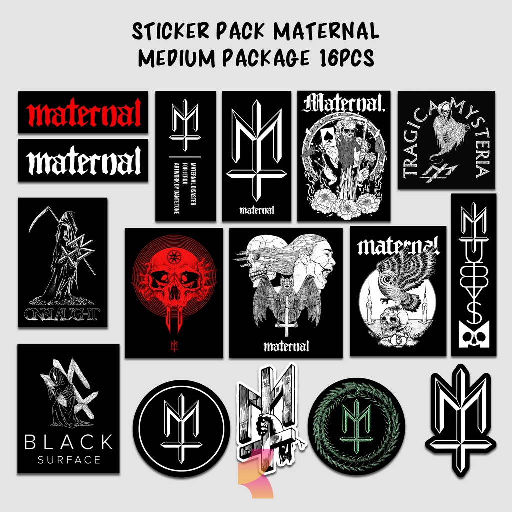 

Sticker Maternal Laminasi Glossy Stiker Local Brand Isi 16pcs