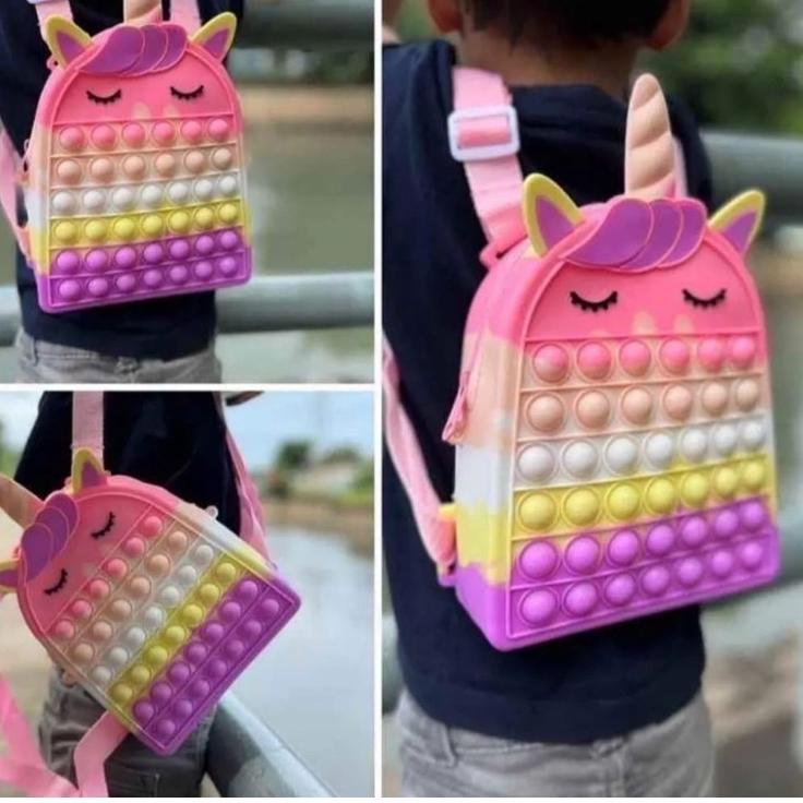 TAS POP IT RANSEL UNICORN RANSEL KUDA PONI –LRD.18Oc22ž