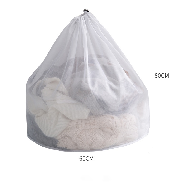 (clashop)Laundry Mesh Bag / Kantong Tali Serut Cucian Mesin Cuci Jaring Halus Bra Baju Kotor Mainan