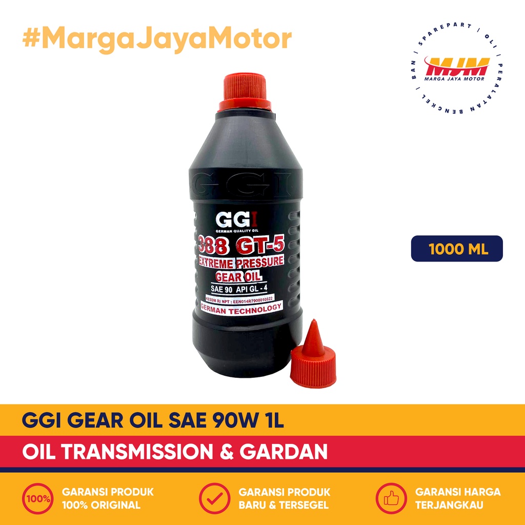 GGI Gear Oil Sae 90W 1L Oli Transmisi &amp; Gardan Mobil GGI