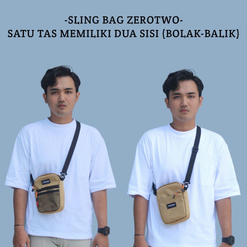 new sling bag mini pria zerotwo - zerothree - original zt22