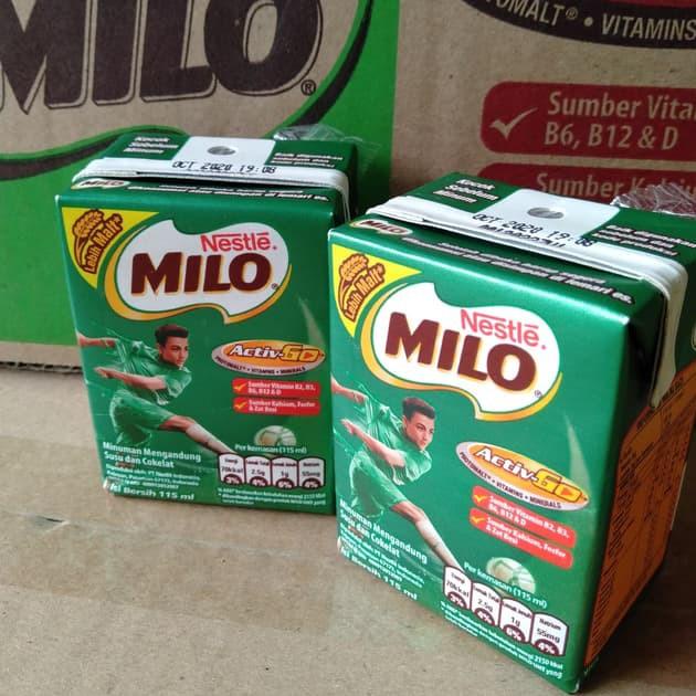 

HOT Product Susu Milo Kotak Coklat ACTIVE GO UHT - ukuran 115 ml MENJADI 110 ml ( 1 PAKET ISI 12 PCS) !!