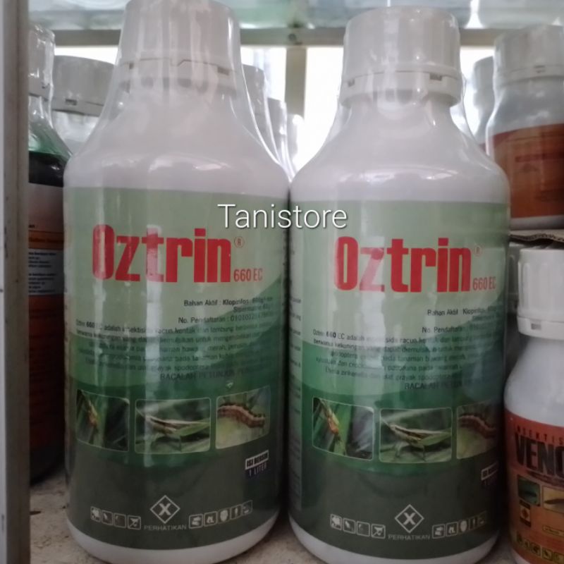 Insektisida Oztrin Klopirifos + Sipermetrin 660 EC isi 1 liter