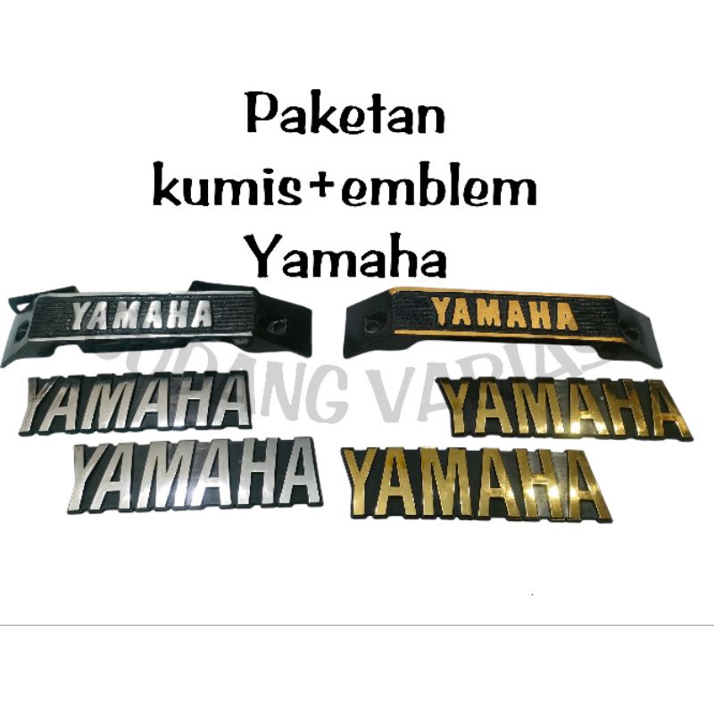 Emblem Logo motor yamaha dan rx king di body original