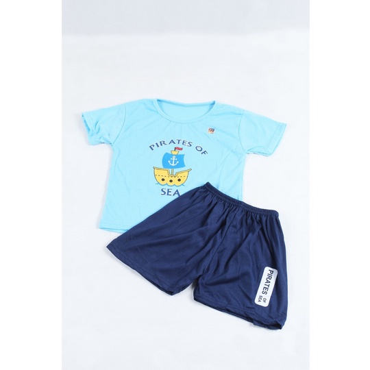 Jeco fashion set baju anak pirates of sea unisex