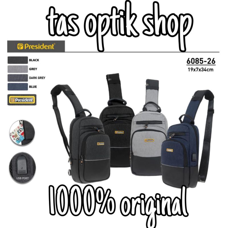 tas selempang president 6085 /6086