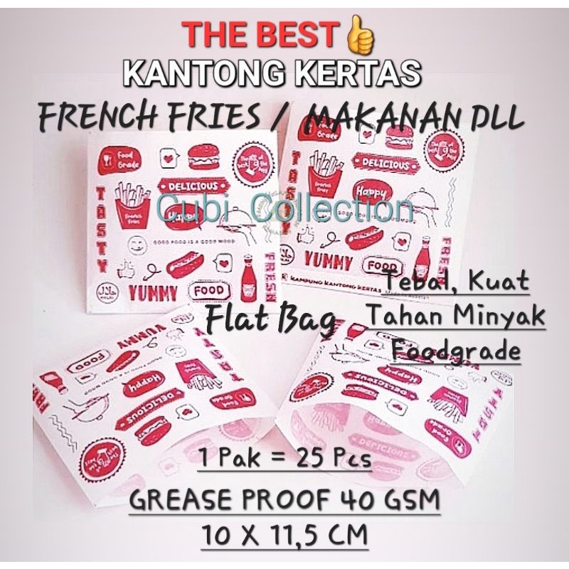 Jual Kantong Kentang Goreng Kantong Bungkus French Fries Kantong Kertas Shopee Indonesia