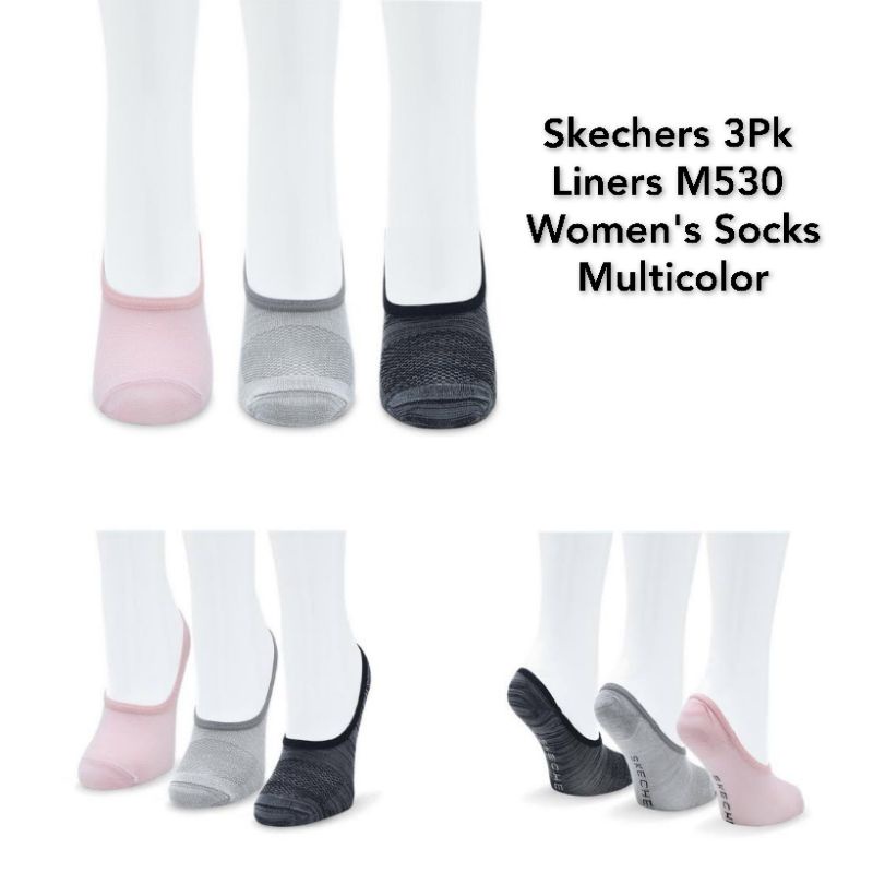 Skechers 3Pk Liners M530 Women's Socks - Multicolor Terbaru