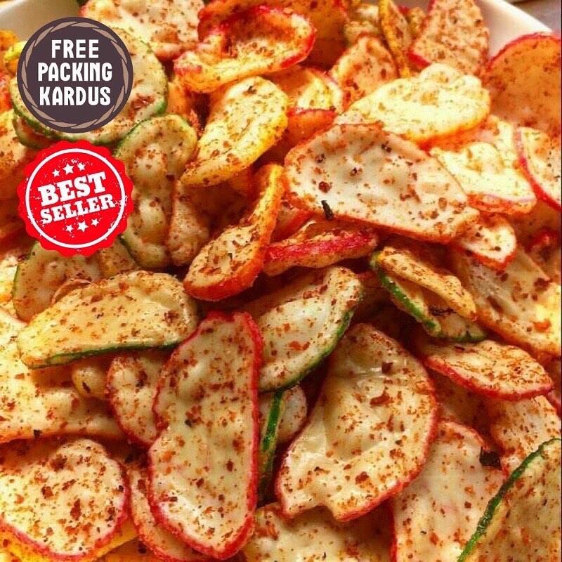 

kerupuk seblak pedas daun jeruk