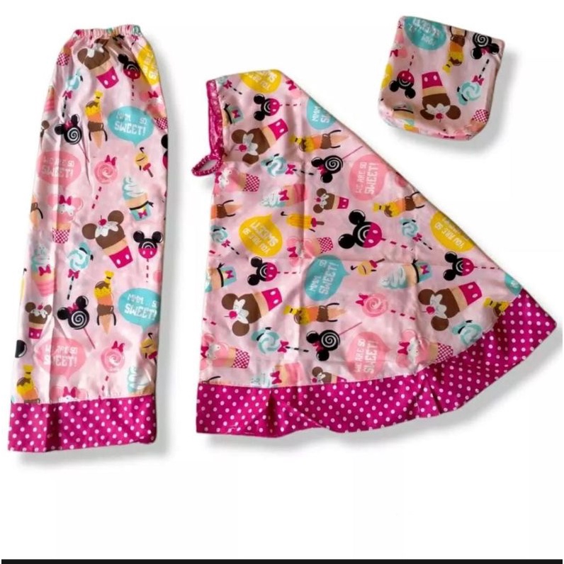 Mukena Anak Karakter/Mukena Anak 1Tahun/Mukena Anak 2 Tahun/Mukena Anak 3 Tahun/Mukena Anak 4 Tahun/