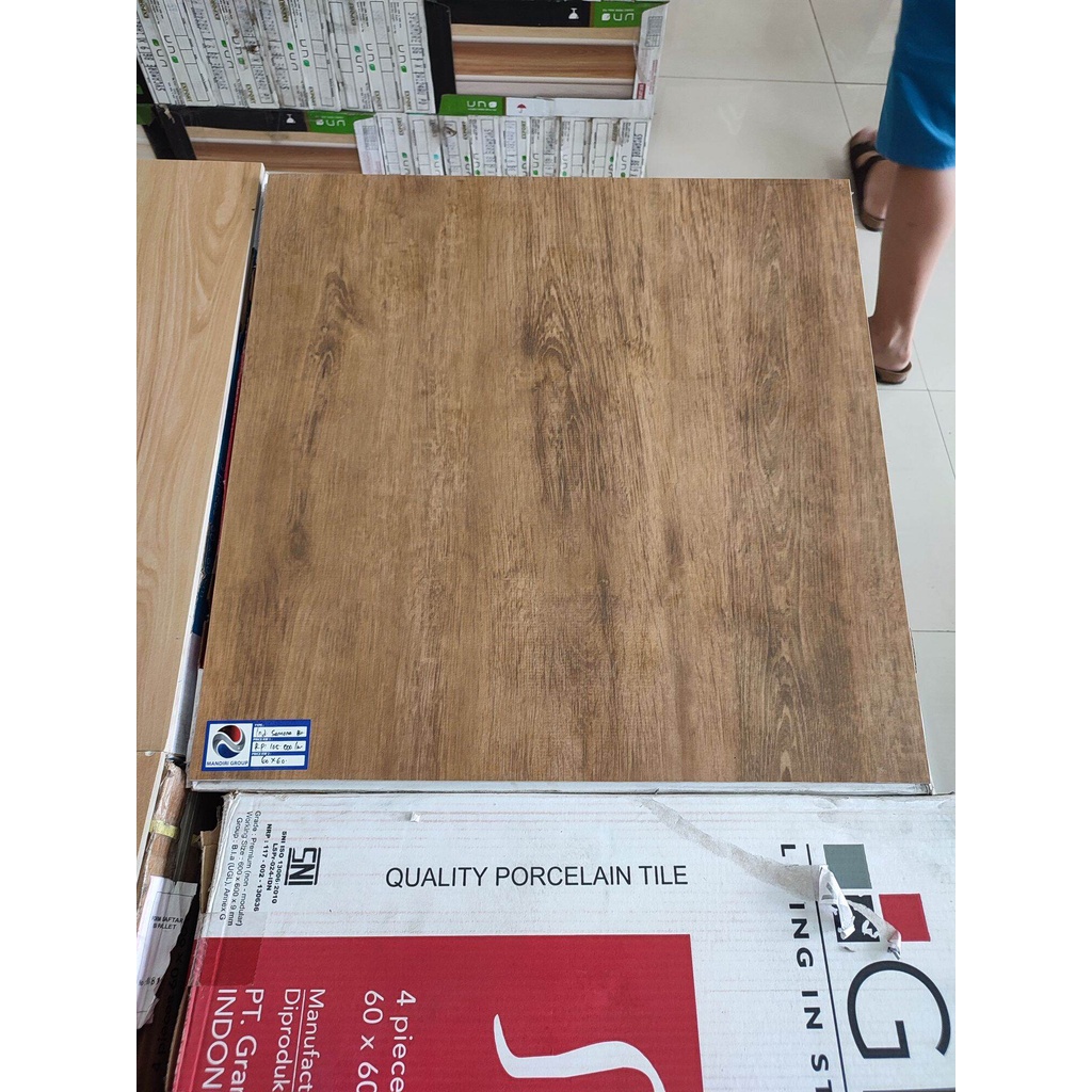 Granite lantai 60x60 Samona brown / carport / indogress