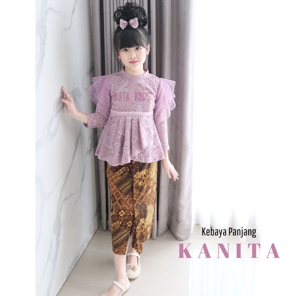 Kebaya Anak / Setelan Kebaya Anak/ Kebaya Kanita Panjang Rok Jagat by Kata Kids