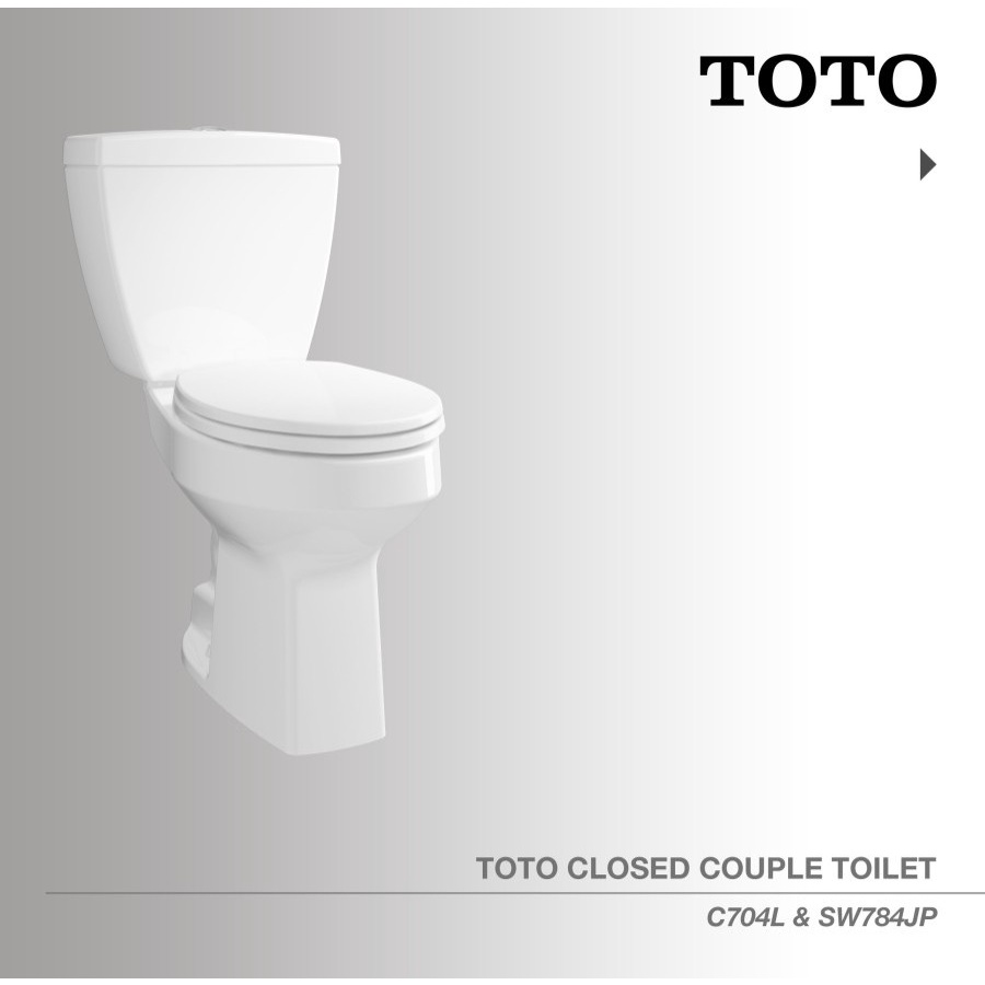 TOTO SINGLE BOWL TOILET S-TRAP / KLOSET DUDUK C704L/SW784JP