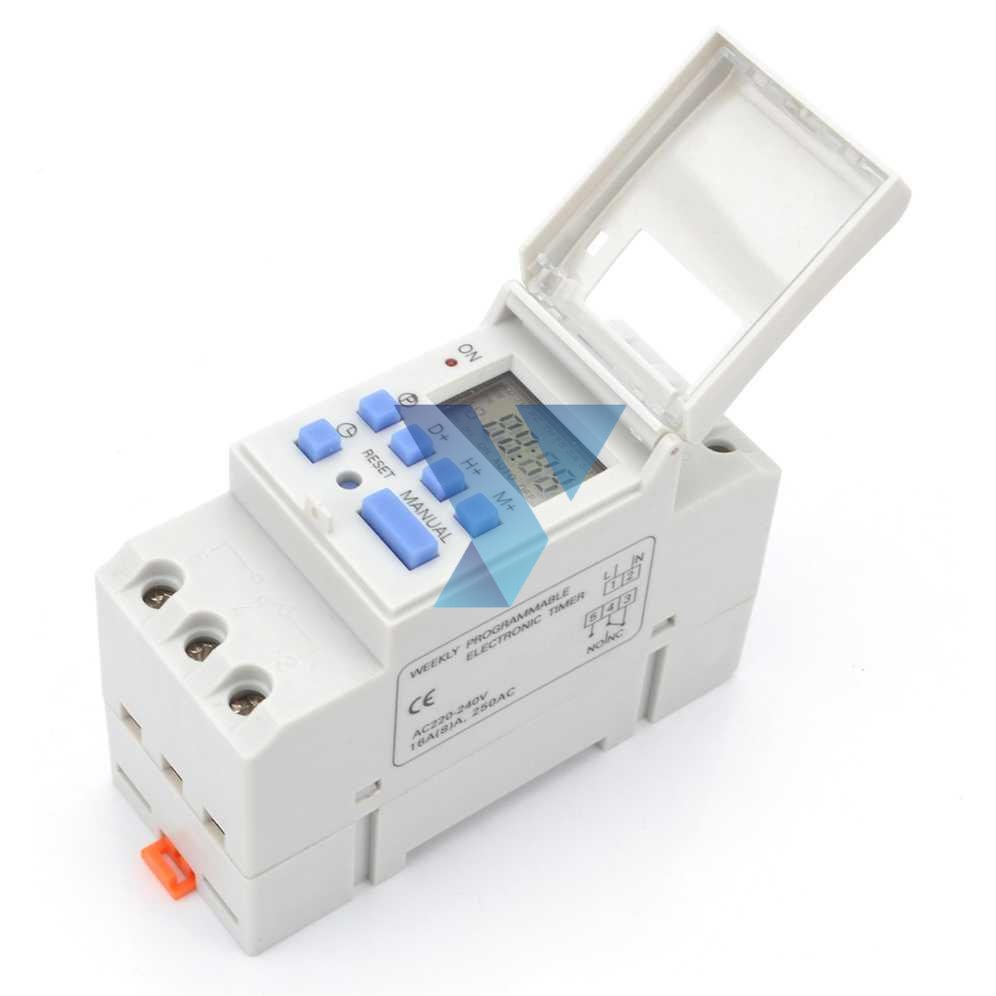 Taffware Timer Programmable Time Switch Relay 16A 220V 2000W - THC15A ( Al-Yusi )