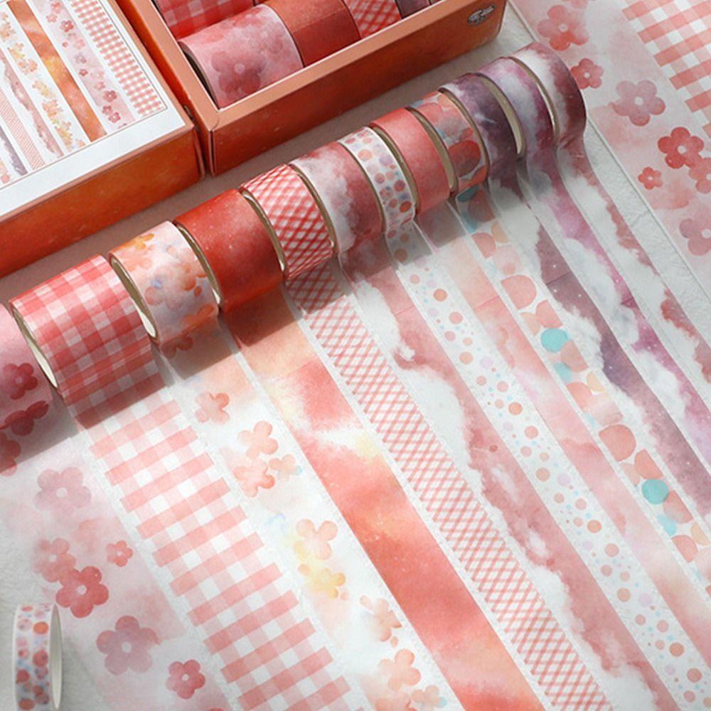 Preva 12Rolls/Set Washi Tape Baru Lucu Segar Scrapbooking Gadis Hati Little Fresh INS DIY Bahan