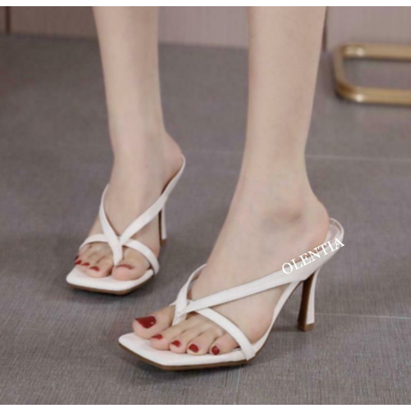 Sandal Wanita Heels kokop jepit 9cm SH 10