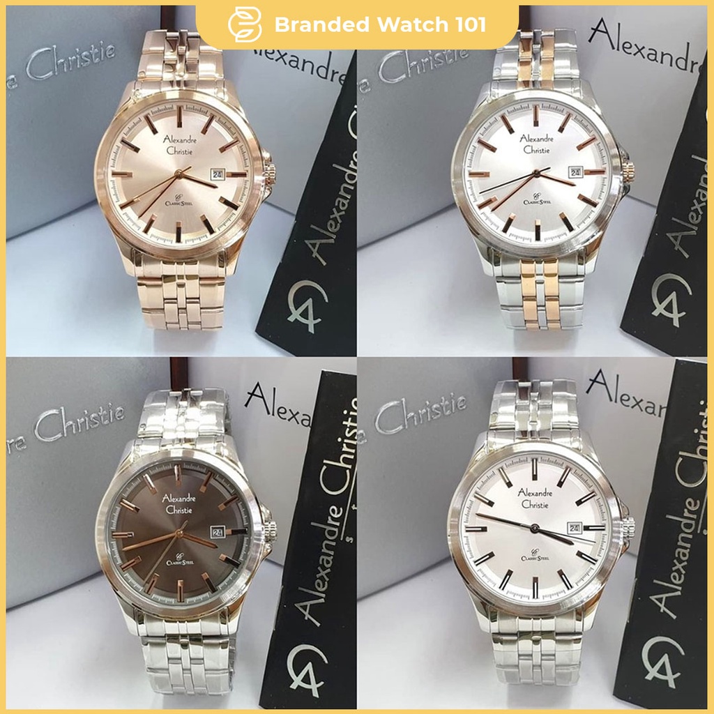 ORIGINAL Jam Tangan Pria Alexandre Christie AC 8402 / AC8402 Garansi Resmi 1 Tahun