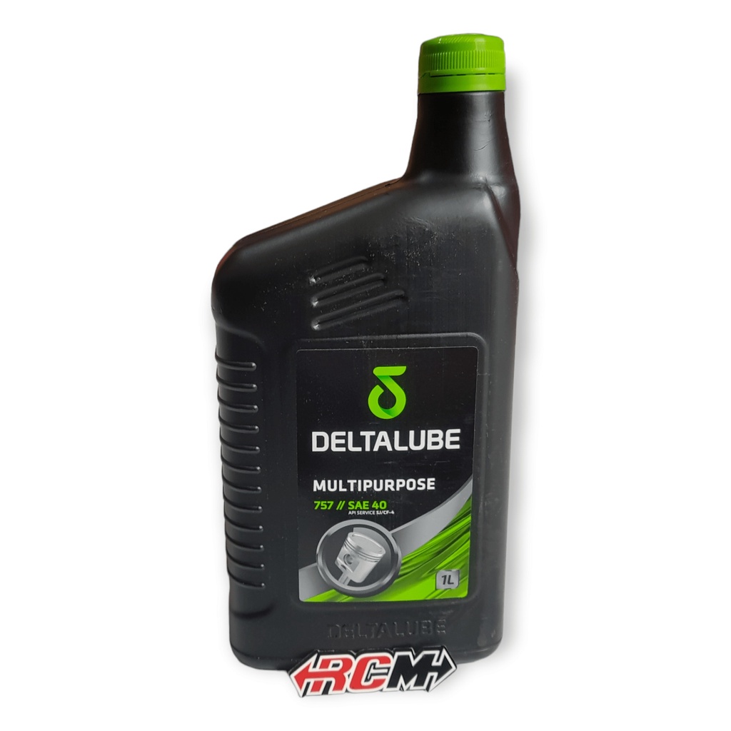 OLIE OIL OLI MESIN ENGINE DELTALUB DELTA LUBE MULTIPURPOSE SAE 40 757 API SJ / CF-4 1L 1 L 1 LITER 1000ML 1000 ML ORI ORIGINAL DELTALUBE ASLI